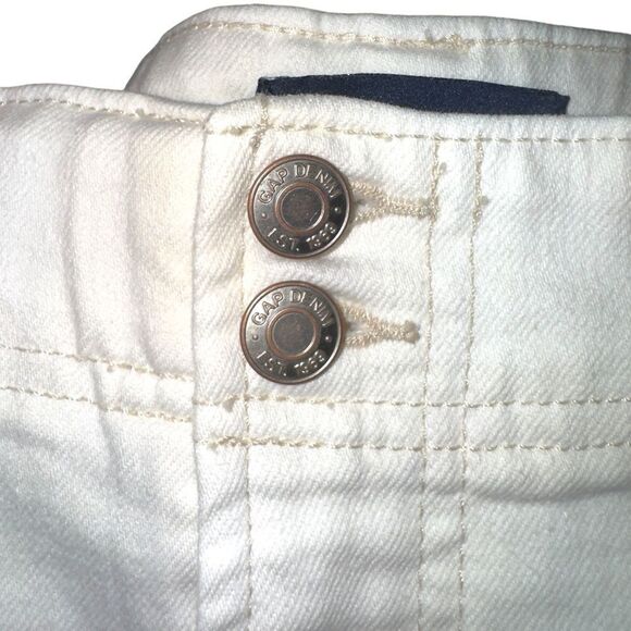 Gap Denim High Rise Wide Leg Crop Jeans Sz 20 in White - Picture 3 of 8